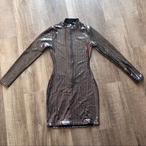 Missguided Sequin Bodycon Dress